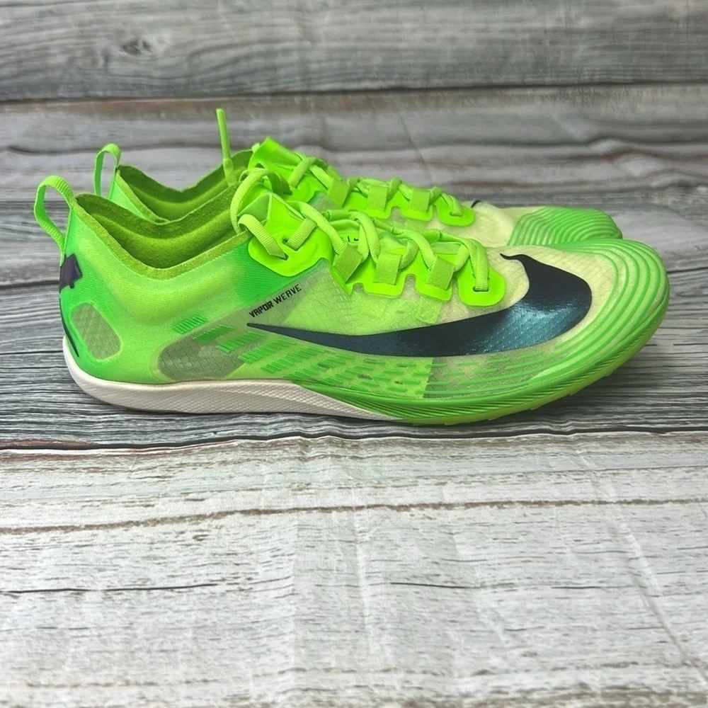 Nike Zoom Victory Volt Track Field Shoes Neon Green/Blue Varsity Junior Size 7.5